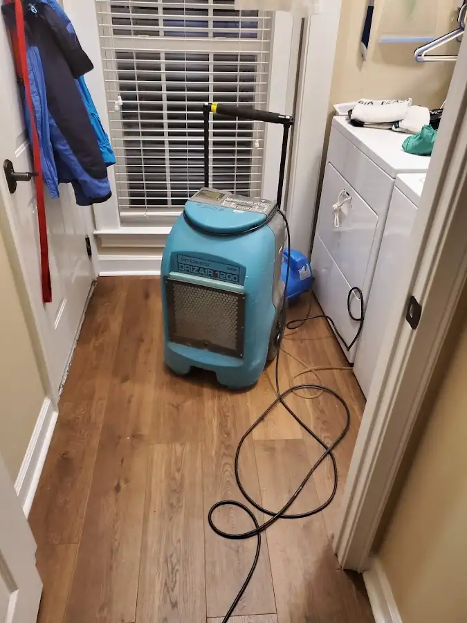 Commercial dehumidifier deployed for Flood Damage Cleanup in Fort Polk South